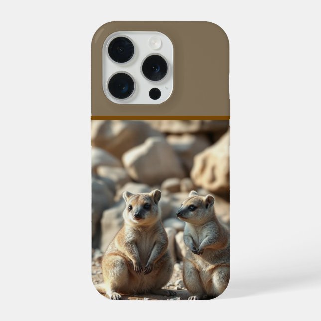 Coque iPhone Deux quokkas australiens de l'île Rottnest,  (Verso)