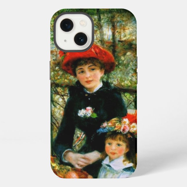 Coque iPhone Deux Sœurs sur la terrasse (Verso)