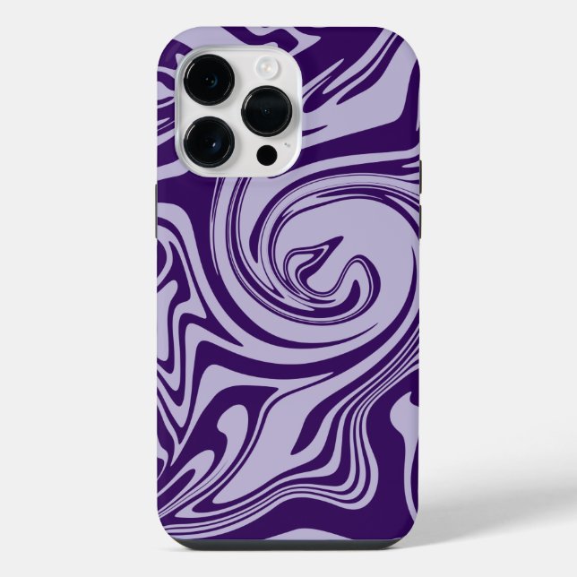 Coque iPhone Déversement - Violet (Verso)