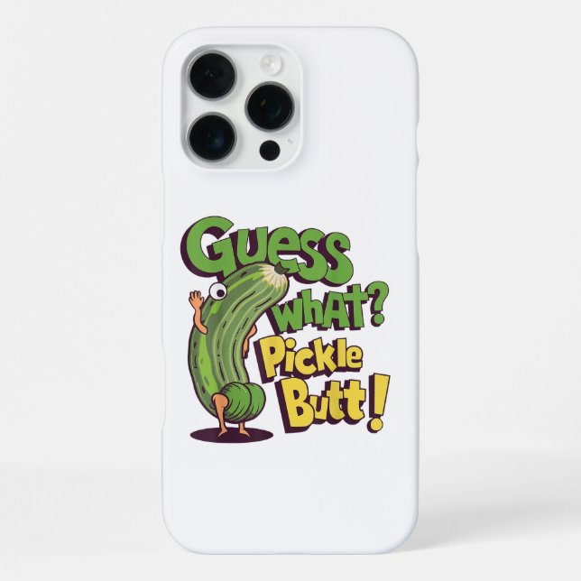 Coque iPhone Devinez quoi_ Fessier de cornichon ! Drôle de conc (Verso)