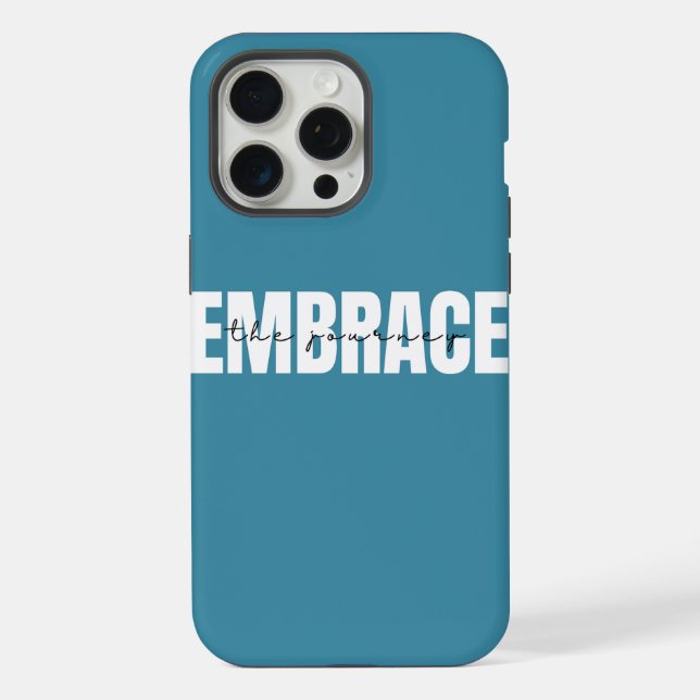 Coque iPhone Devis motivationnel (Verso)