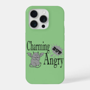 Coque iPhone 15 Pro Diablotin charmant mais en colère citation drôle d