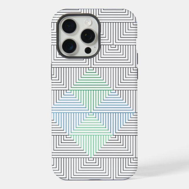 Coque iPhone Diagonal lines pattern GB 01.w (Verso)