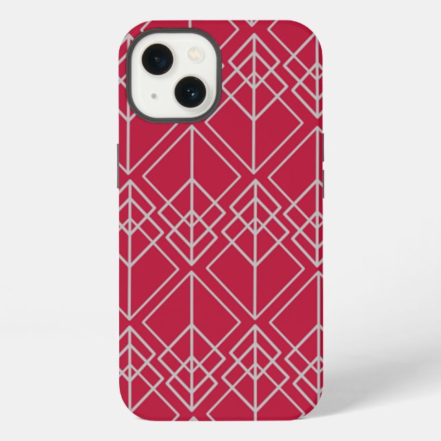 Coque iPhone Diamants Art Déco  (Verso)