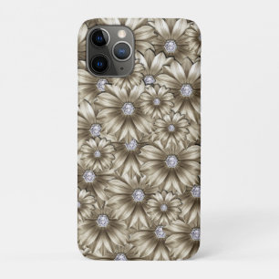 Coque iphone Diamants de fleurs