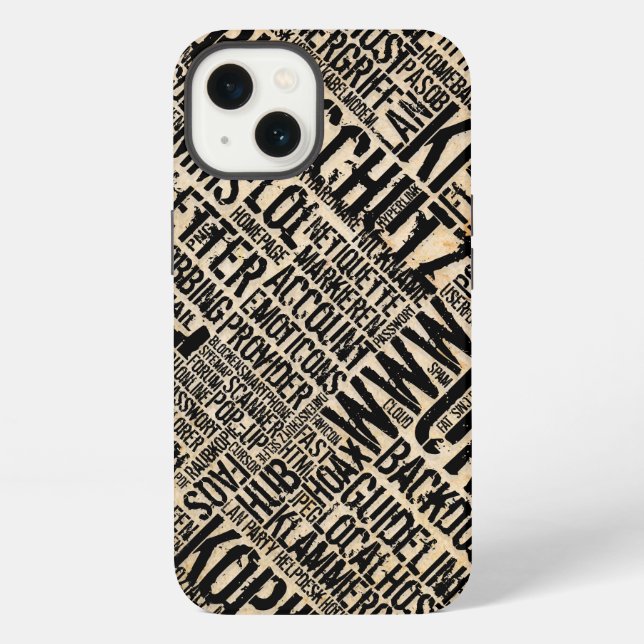 Coque iPhone Dictionnaire informatique - étui pour iPhone Case- (Verso)