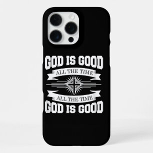 Coque iPhone 16 Pro Max Dieu est bon tout le temps - Chrétien