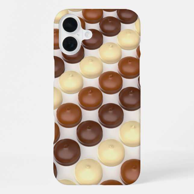 Coque iPhone Différentes guimauves enrobées de chocolat (Verso)