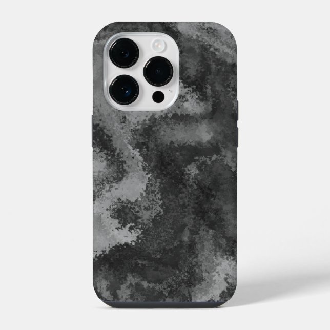 Coque iPhone Diffusion gris Abstraite (Verso)