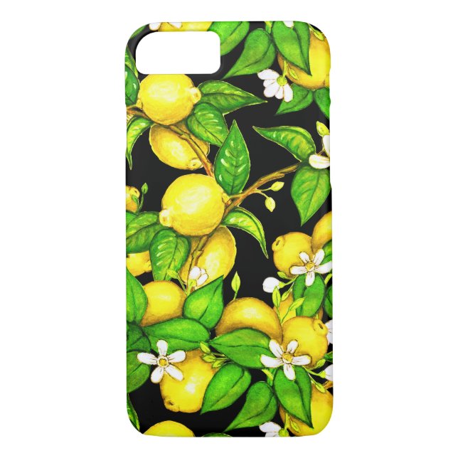 Coque iphone d'impression de citron de mode (Dos)