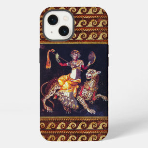 Etui iPhone 13 DIONYSOS AVEC UNE LANCE CHEVAUCHANT UN LÉOPARD Mos