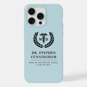 Coque iPhone 15 Pro Max Diplômé de médecine moderne MD Diplôme de médecine