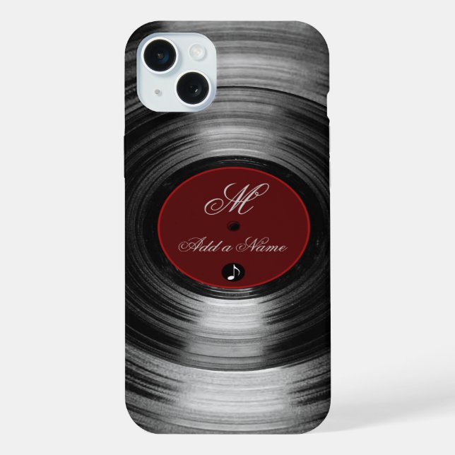 Coque iPhone disque vinyle (Verso)