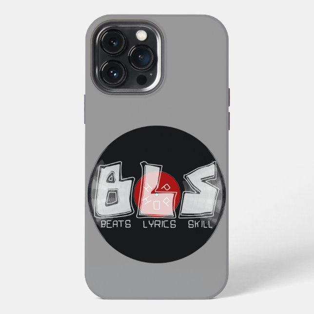 Coque iPhone Disque vinyle BEATS LYRICS SKILLS (Verso)