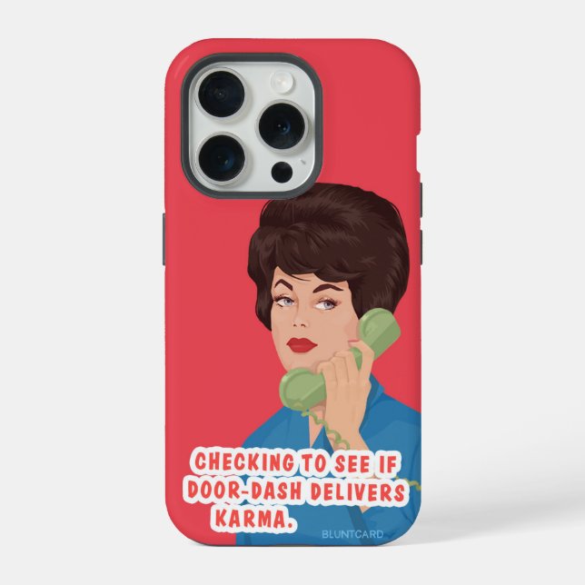 Coque iPhone Distribue le karma. (Verso)