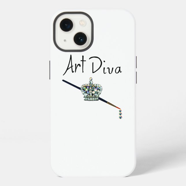 Coque iPhone « Diva de l'art »  (Verso)