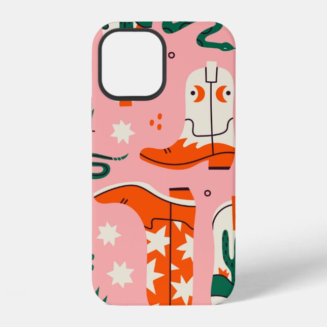 Coque iPhone Divers motif bottes de cowboy (Verso)