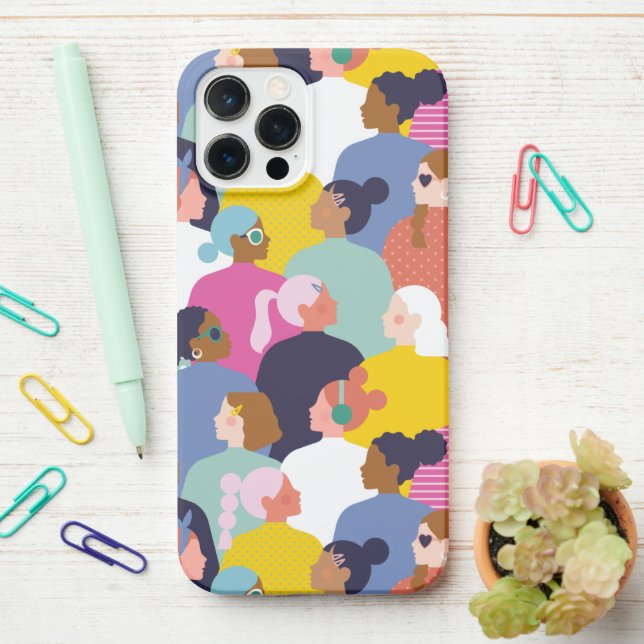 Coque iPhone Diversité des femmes - Femmes de diverses races (Sur le bureau)