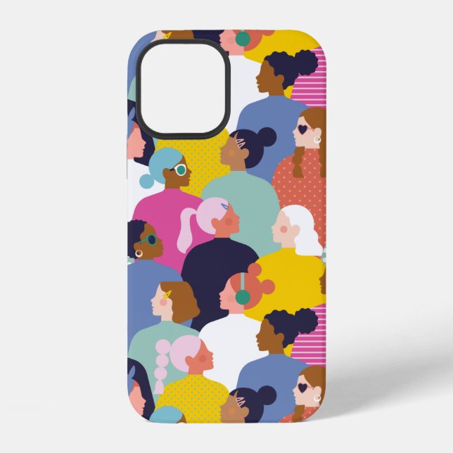 Coque iPhone Diversité des femmes - Femmes de diverses races (Verso)