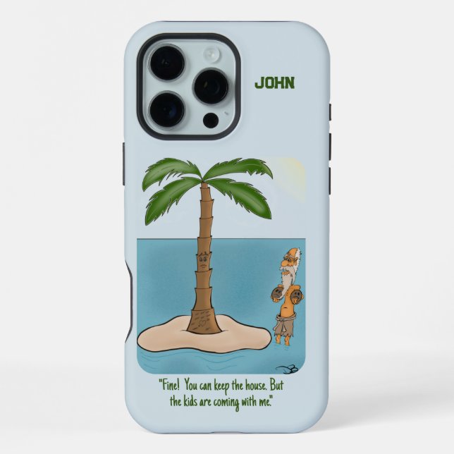Coque iPhone Divorce île (Verso)