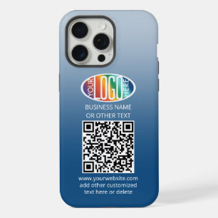 Coque iPhone 15 Pro Max DIY Dégradé de couleurs • Logo d'entreprise et cod
