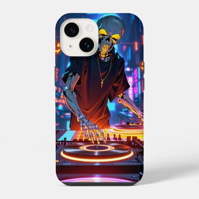 Coque iPhone DJ squelette (Verso)