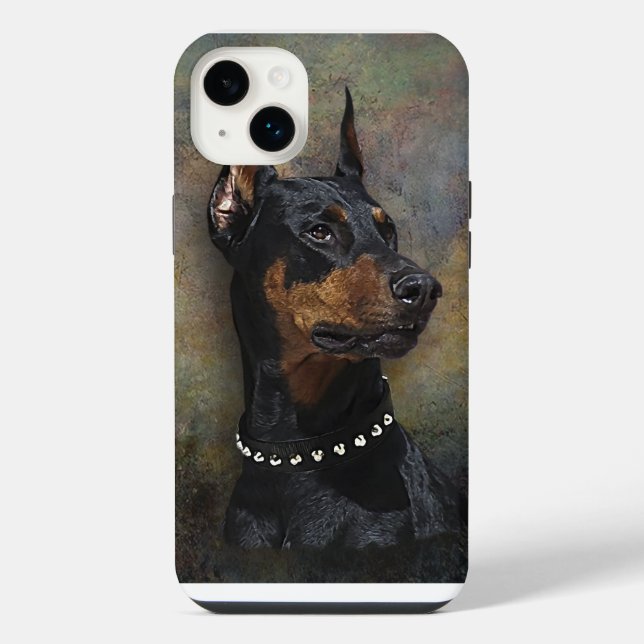Coque iPhone Doberman (Verso)