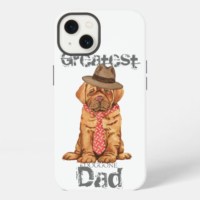 Coque iPhone Dogue de Bordeaux Papa (Verso)