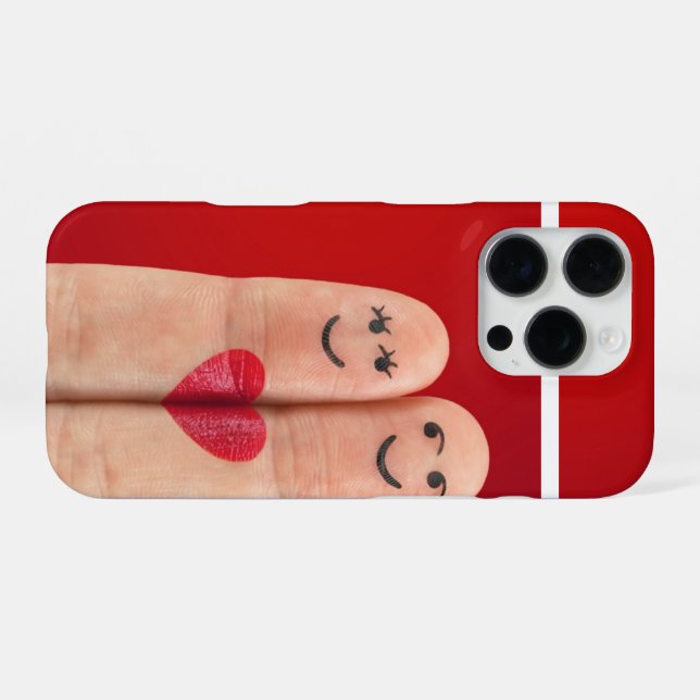 Coque iPhone Doigt double (Verso Horizontal)