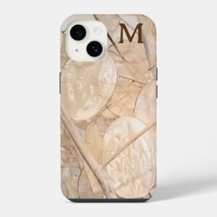 Coque Pour iPhone 14 Dollar d'argent séché photo personnalisée initiale
