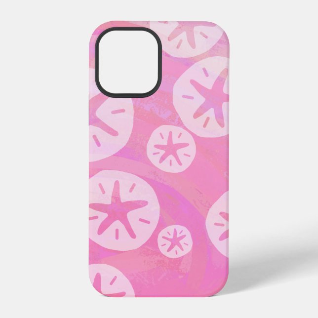Coque iPhone Dollar de Sable Blanc et rose (Verso)