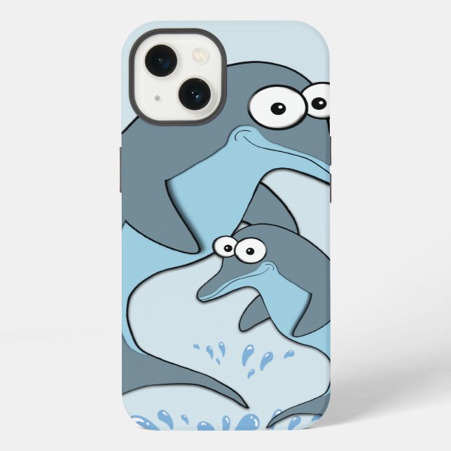 Coque iPhone Dolphins (Verso)