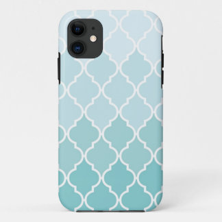Coque iphone d'Ombre Quatrefoil