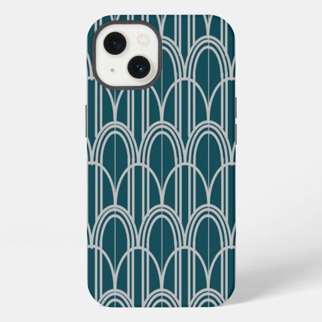 Coque iPhone Dômes Art Déco  (Verso)