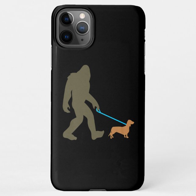 Coque iPhone Don de chien | Le Dachshund Marche Avec Qui (Dos)