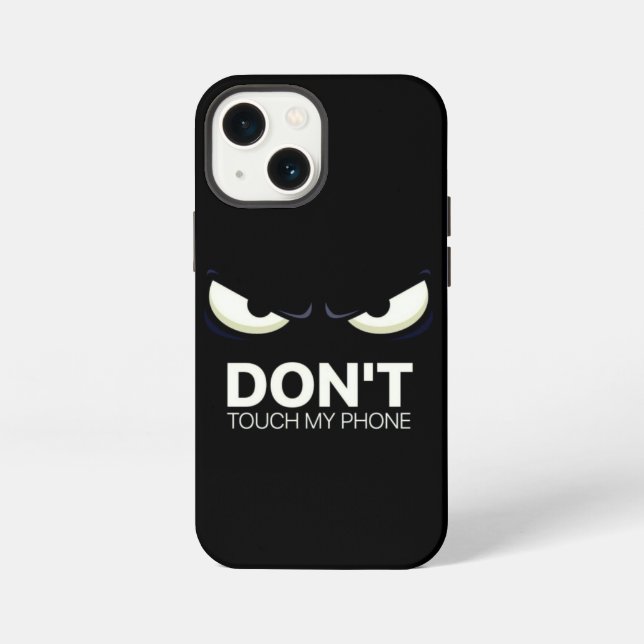 Coque iPhone don't touch my phone iPhone case (Verso)