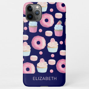 Coque iPhone 11Pro Max Donuts, cupcakes et macarons