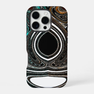 Coque iPhone 16 Pro Doodle ethnique africain Abstrait texturé zèbre