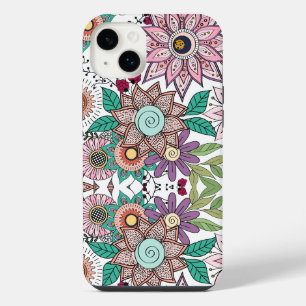 Doodle floral élégant design vibrant