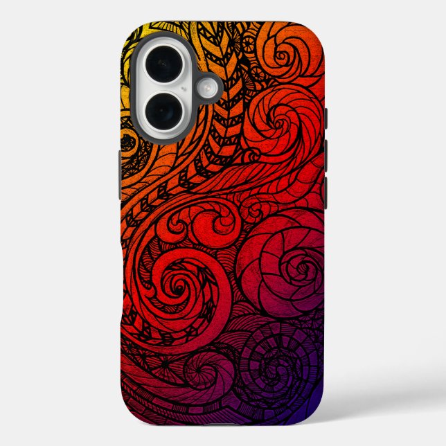 Coque iphone Doodle Gras (Verso)