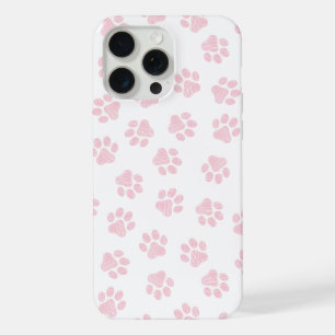 Coque iPhone 15 Pro Max Doodle Paws, empreintes de pattes de chien, pattes