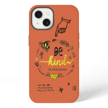 Doodles Tendance Mignon Abeille Noir Or Orange