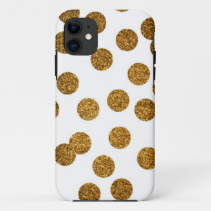 Coque iphone d'or de parties scintillantes