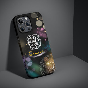 Coque iPhone 15 Pro Max Dossier téléphonique Gemini