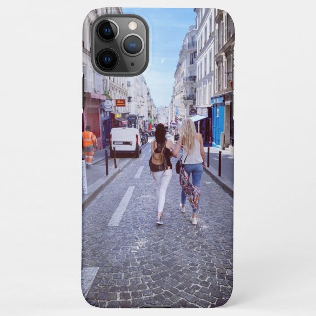 Coque iPhone Dossier téléphonique pour les voyages à Paris (Dos)