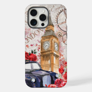 Coque iPhone 15 Pro Max Dossier téléphonique vintage Angleterre