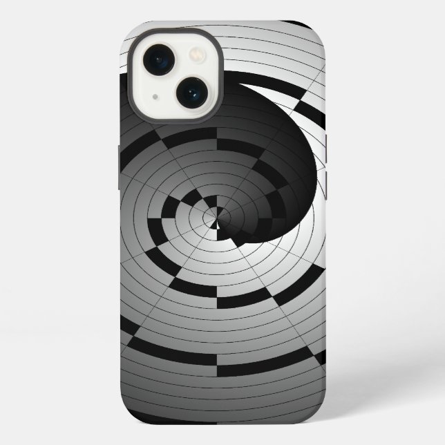 Coque iPhone Double spirale Yin Yang par Kenneth Yoncich (Verso)