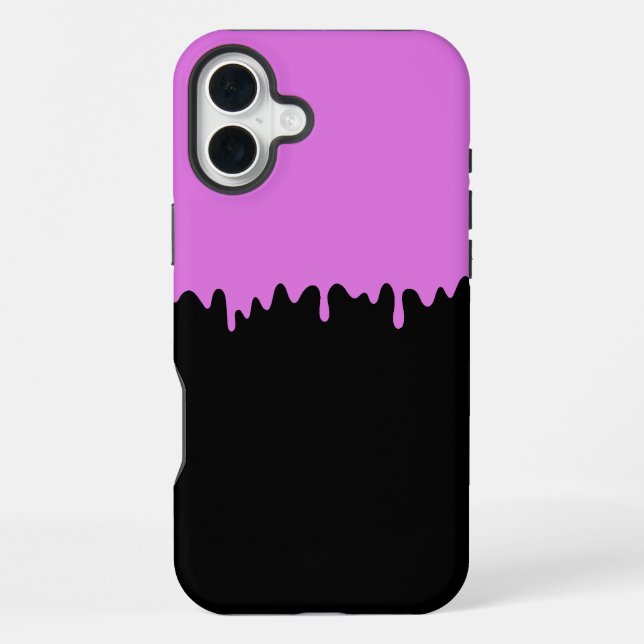 Coque iPhone Douce à goutte rose (Verso)