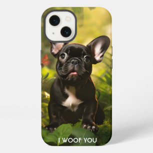 Etui iPhone 13 🐶💗Douce chiot Frenchie dans une jungle