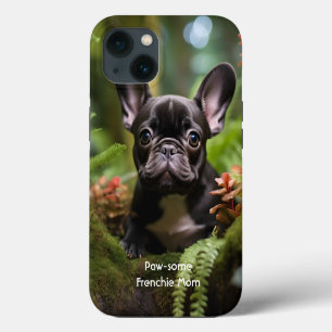 Etui iPhone 13 🐶💛Douce chiot Frenchie dans une jungle